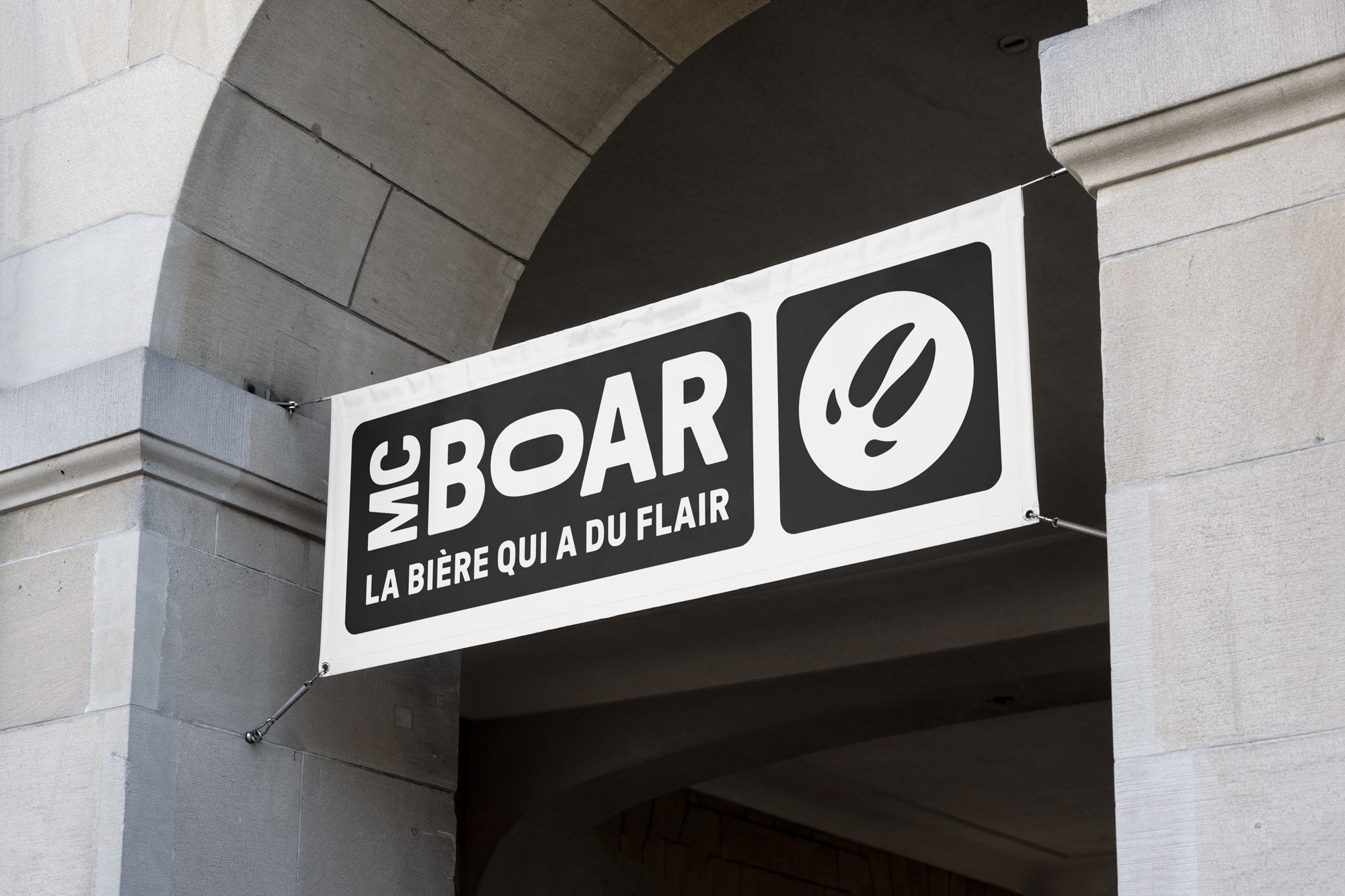 Agence audace - Brasserie Mc Boar étiquette bière - graphisme 5